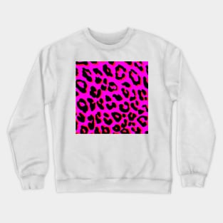 Leopard Print Pink Crewneck Sweatshirt